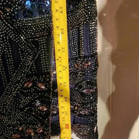GORGEOUS BEADED SEQUIN DRESS Small 14 Great for HOCO or Special Occasion - Picture 5 of 10